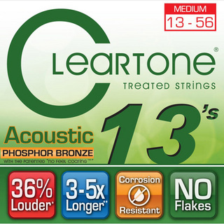 Cleartone PHOSPHOR BRONZE アコースティックギター弦 ミディアムゲージ 013-056