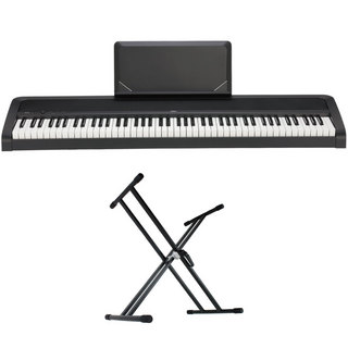 KORGコルグ B2N BK 電子ピアノ Dicon Audio X型キーボードスタンド 2点セット
