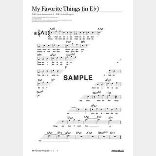 楽譜 My Favorite Things（in E♭）