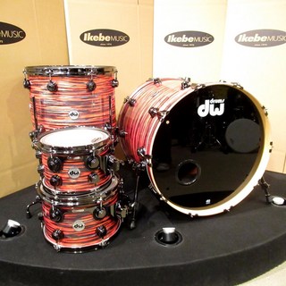 dw 【USED】Collector's Maple 4pc Drum Set - Tiger Oyster w/Black Nickel Hardware [ハードケース付属]