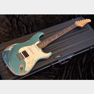 Xotic XSC-2 Ocean Turquoise Metallic, Heavy Aged #3665