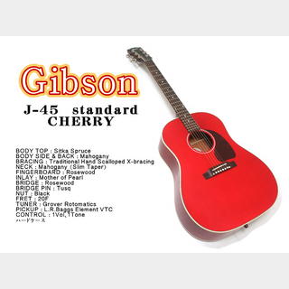 Gibson J-45 standard CHERRY