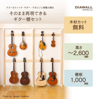 KIKUTANI 【送料無料】ディアウォール ギター棚セット（ギター8本収納） 2 4 壁掛け