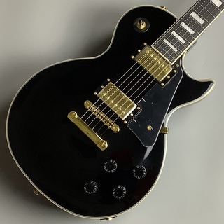 BUSKER'SBLC300 BK レスポールカスタム 軽量 エレキギター ブラック ゴールドパーツ 黒