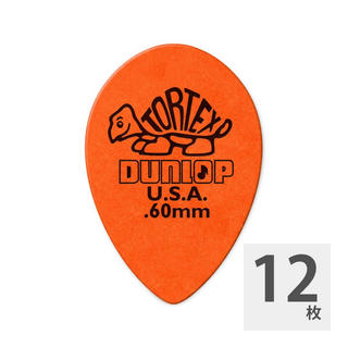 Jim Dunlop423R TORTEX SMALL TEAR DROP 0.6×12枚 ピック