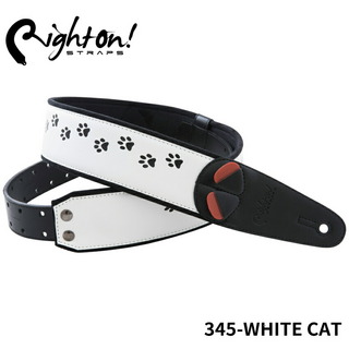 Righton! STRAPSギターストラップ WHITE CAT ライトオン！ストラップス
