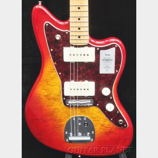 Fender 2024 Collection MIJ Hybrid II Jazzmaster -Flame Sunset Orange Transparent-【JD24005569】