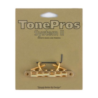 TONE PROS AVR2G-G Replacement ABR-1 Tuneomatic with G Formula saddles ゴールド ギター用ブリッジ