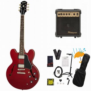 Epiphone Inspired by Gibson ES-335 Cherry (CH) セミアコ ES335 PG-10アンプ付属エレキギター初心者セットR【WEBSH