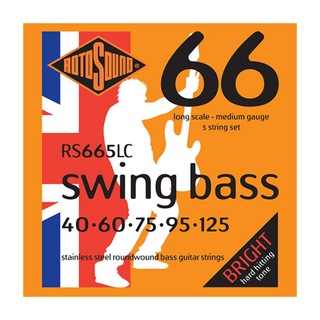 ROTOSOUNDRS665LC Swing Bass 66 Medium 5-Strings Set 40-125 LONG SCALE 5弦エレキベース弦×2セット