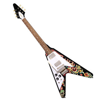 Epiphone Jimi Hendrix Love Drops Flying V Ebony LEFT ジミ・ヘンドリックス レフトハンドモデル