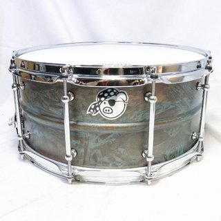 PORK PIEUSA Custom 14"x 6.5" Patina Brass Snare Drum ポークパイ スネアドラム【池袋店】