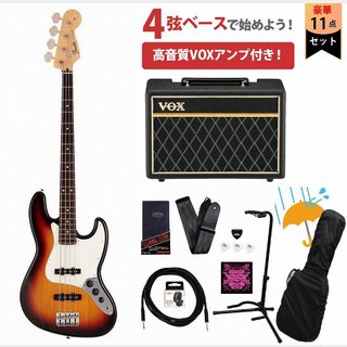 Fender Made in Japan Hybrid II Jazz Bass Rosewood FB 3-Color Sunburst VOXアンプ付属エレキベース初心者セット