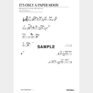 楽譜It’s Only A Paper Moon