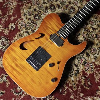 T's Guitars DTL-Hollow Flame AmberBurst