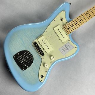 Fender 2024 Collection Made in Japan Hybrid II Jazzmaster , Maple Fingerboard, Flame Celeste Blue/SN:JD240