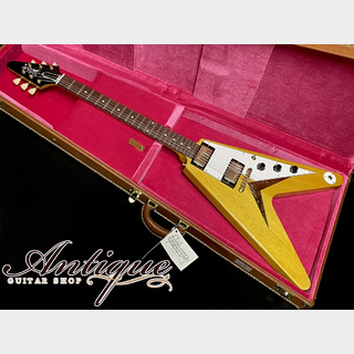 Gibson Custom ShopHistoric Collection 1958 Korina Flying V Reissue 2021 Natural /White Pickguard VOS "Dead Stock Mint"