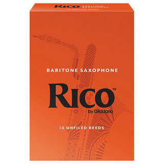 D'Addario Woodwinds/RICO RICO バリトンサックス用リード オレンジ箱 10枚入 2 1/2 [LRIC10BS2.5] 【WEBSHOP】