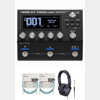 BOSSGT-1000CORE Guitar Effects Processor [周辺機器アイテム同時購入セット] フェンダー ケーブル(青)【WEBSH