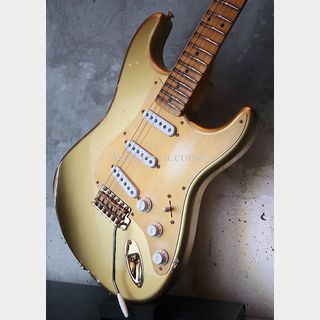 Fender Custom Shop Limited Edition 1955 Stratocaster Bone Tone / HLE Gold Aged Relic