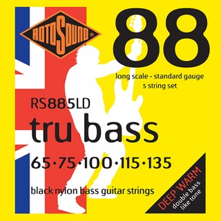 ROTOSOUND RS885LD TRU BASS 88 NYLON TAPEWOUND 5-STRING 65-135 5弦ベース用 エレキベース弦×2セット