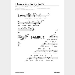 楽譜 I Loves You Porgy（in E）
