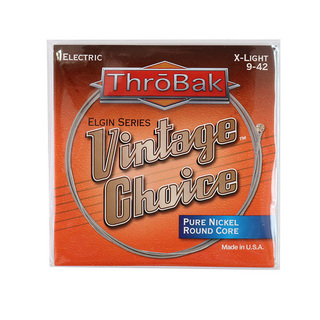 ThroBak Electronics Pure Nickel Round Core X-Light 009-042 エレキギター弦