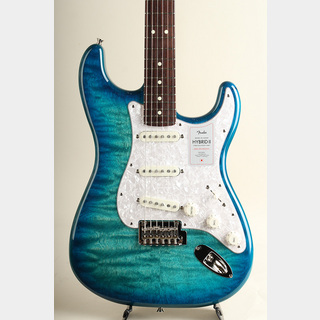 Fender  2024 Collection Made in Japan Hybrid II Stratocaster RW Quilt Aquamarine【S/N JD24025071】