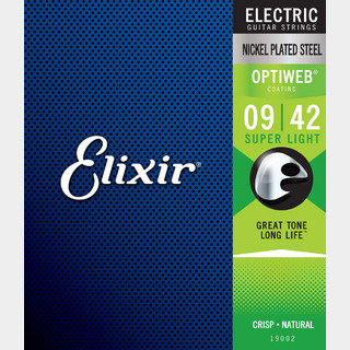 Elixir OPTIWEB 09-42 スーパーライト #19002エレキギター弦