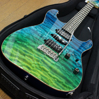 T's GuitarsDST-Pro22 green cave ティーズギター   カスタムカラー グリーン ケイブ 2017年製です