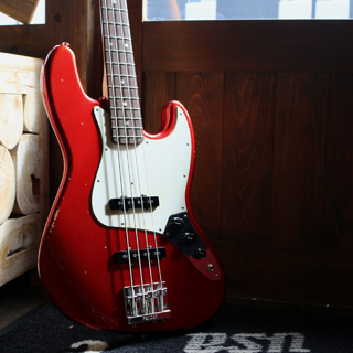 Fender Custom Shop 1966 Jazz Bass Journeyman Relic Masterbuilt by Jason Smith Candy Apple Red