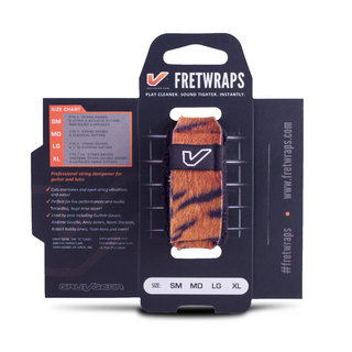 GRUV GEARFW-1PK-TIG-MD FretWraps Wild Tiger Prints 1-Pack ミディアム