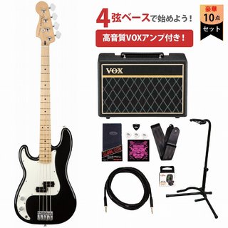 FenderPlayer Series Precision Bass Left-Handed Black MapleVOXアンプ付属エレキベース初心者セット【WEBSHOP】