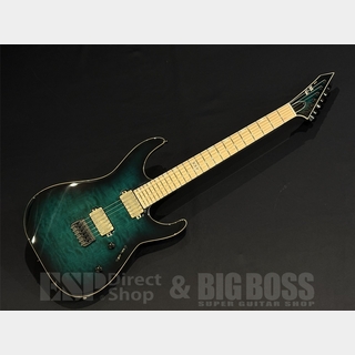 E-II M-II NT HS QM / Black Turquoise Burst