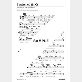 楽譜Bewitched（in C／原曲キー）