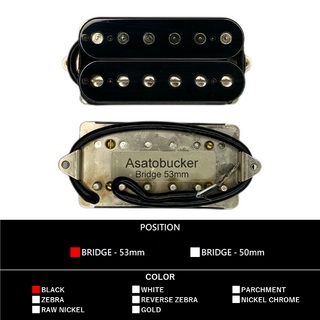 Suhr Asatobucker Bridge 53mm (Black)