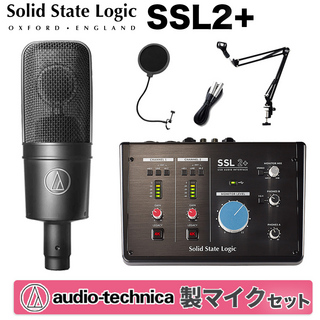 Solid State LogicSSL2+ AT4040 スタンドセット 2In 4Out USBオーディオインターフェイス SSL