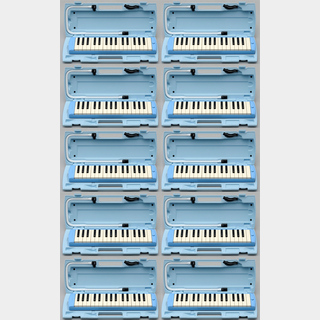 YAMAHA P-32E ブルー 鍵盤ハーモニカ ピアニカ 10台セット 唄口・ホース・ケース付