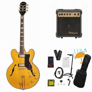 Epiphone Sheraton with Frequensator Natural シェラトン PG-10アンプ付属エレキギター初心者セットR【WEBSHOP】