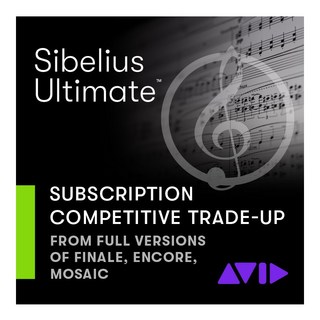 AvidSibelius Ultimate 乗換版サブスクリプション(1年)(9938-30121-00)  (オンライン納品)(代引不可)