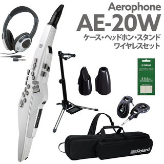 Roland AE-20W ケース ヘッドホン 専用スタンド ワイヤレス 交換用マウスピースセット エアロフォン