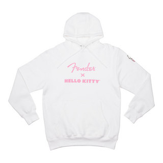 Fender Fender フェンダー Hello Kitty White Sleeve Logo Hoodie Sサイズ フーディー パーカー