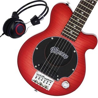 Pignose PGG-200FM SR See-through Red + ヘッドフォンセット ミニギター アンプ内蔵 生産完了モデル【WEBSHOP】