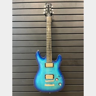 Framus D-Series Diablo Supreme / Bleached Ocean Blue Burst Transparent High Polish