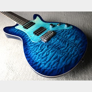 T's Guitars 【サウンドメッセ2024出展品!!】VENA-24 Quilt Flame PG -Trans Blue Burst- #070075【3.42kg】