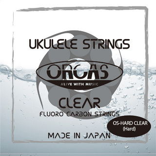 ORCASOS-HARD CLEAR【クリア】 ウクレレ弦 ハードゲージ 【ソプラノ・コンサート用】 レギュラーチューニング用