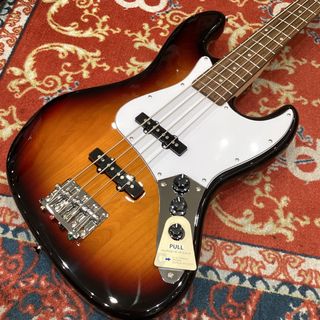 Laid Back LJB-5-R-JJ 3Tone Sunburst  ジャズべースタイプ ハムバッカー切替可能 アルダーボディ【現物画像】