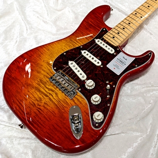 Fender 2024 Collection Made in Japan Hybrid II Stratocaster / Flame Sunset Orange Transparent 