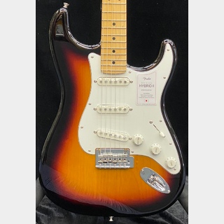 FenderMade In Japan Hybrid II Stratocaster -3-Color Sunburst/Maple-【JD23031917】【3.35kg】