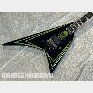 EDWARDS E-ALEXI GREENY(Black with Lime Green Pinstripe & Skull)